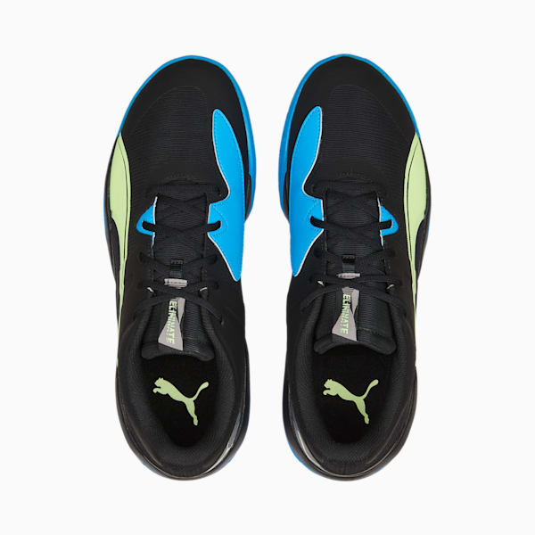 Eliminate Pro II Indoor Sports Shoes, Puma Black-Fizzy Light-Ocean Dive, extralarge-IND