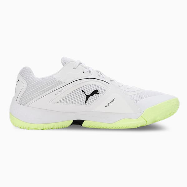 Solarstrike II Indoor Sports Shoes, Puma White-Fizzy Light-PUMA Black, extralarge-IND