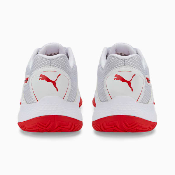 Zapatos Solarstrike II Racquet Sports, Puma White-Puma Black-High Risk Red