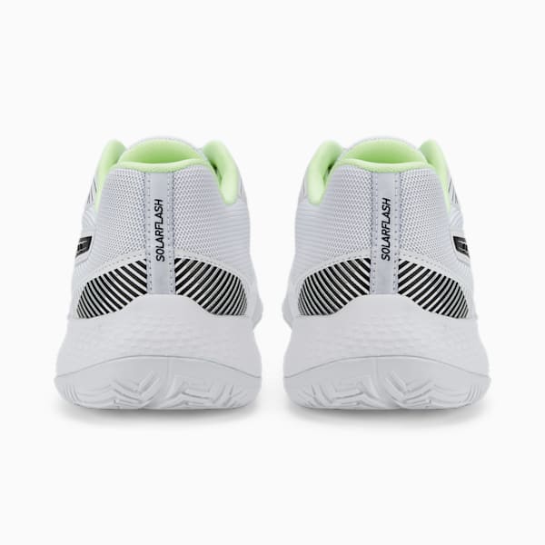Solarflash II Indoor Sports Shoes, Puma White-Puma Black-Fizzy Light-Nitro Blue, extralarge-IND
