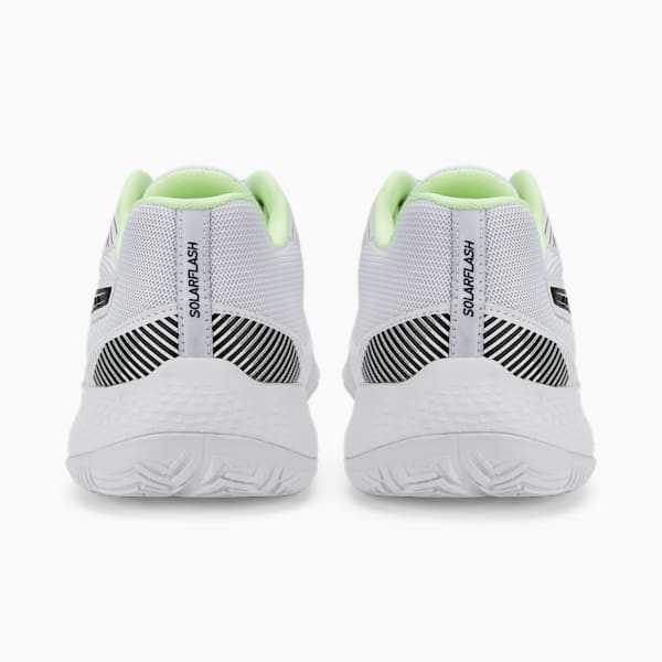 Solarflash II Unisex Indoor Sports Shoes, Puma White-Puma Black-Fizzy Light-Nitro Blue, extralarge-IND