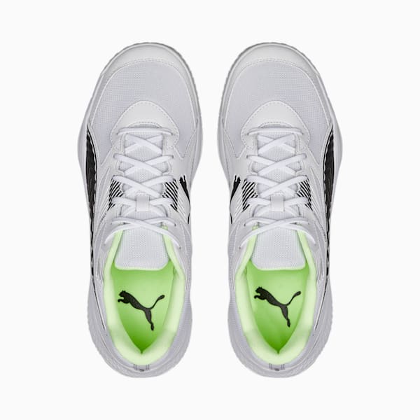 Solarflash II Indoor Sports Shoes, Puma White-Puma Black-Fizzy Light-Nitro Blue, extralarge-IND