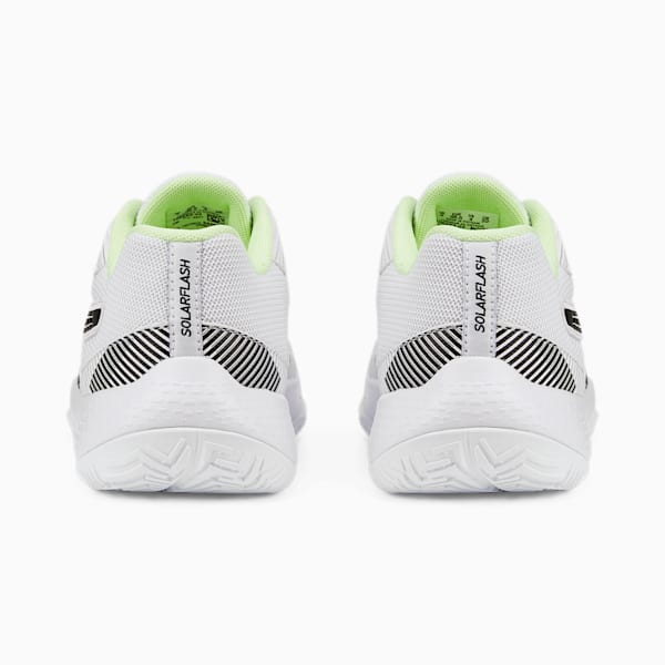 Solarflash II Indoor Sports Shoes Youth, Puma White-Puma Black-Fizzy Light