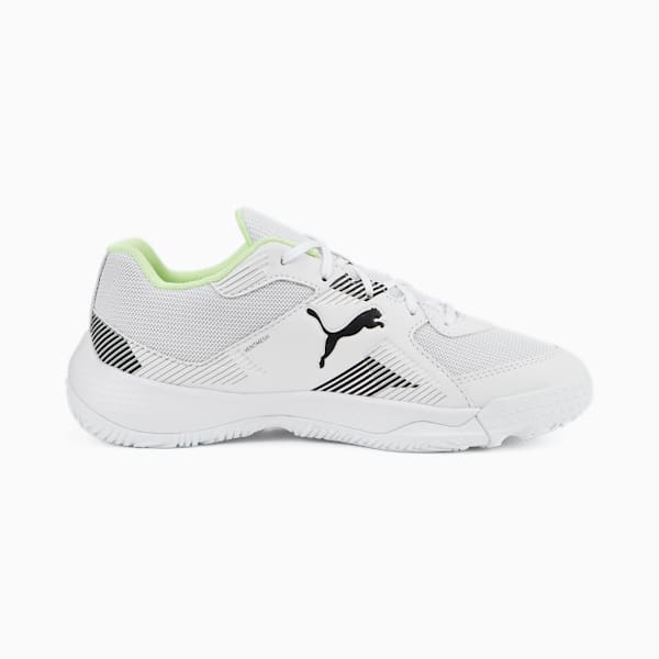Solarflash II Indoor Sports Shoes Youth, Puma White-Puma Black-Fizzy Light