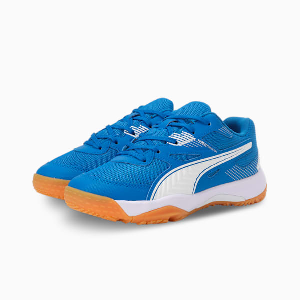 Solarflash II Youth Indoor Sports Shoes, Puma Royal-Puma White-Gum, extralarge-IND