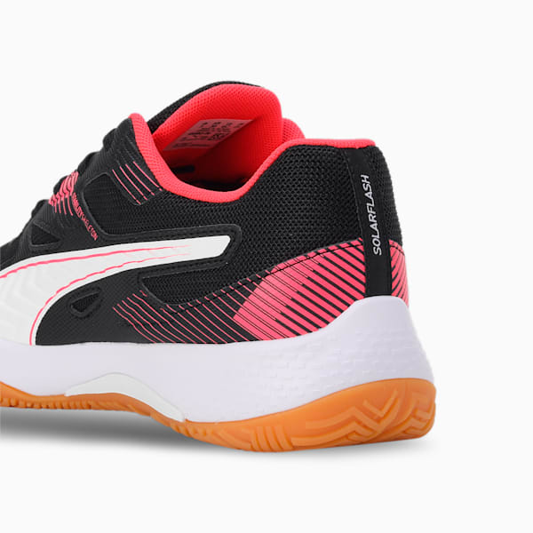 Solarflash II Youth Indoor Sports Shoes, PUMA Black-Fire Orchid-PUMA White-Gum, extralarge-IND