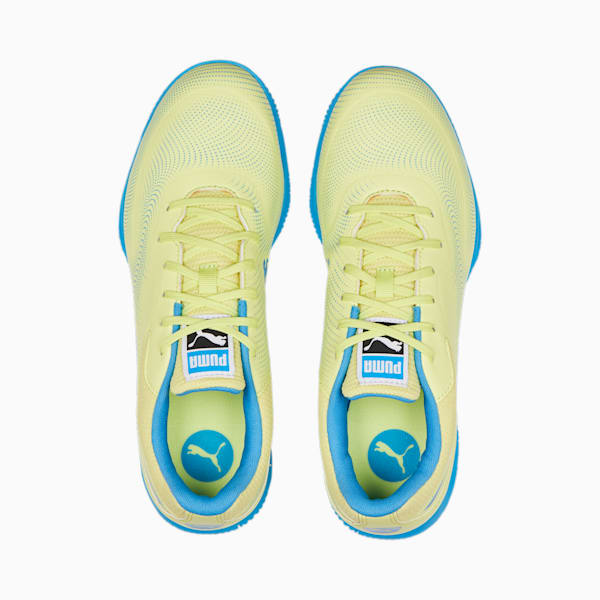 TRUCO IIl Indoor Sports Shoes, Fresh Yellow-Bleu Azur-Puma White, extralarge-IND