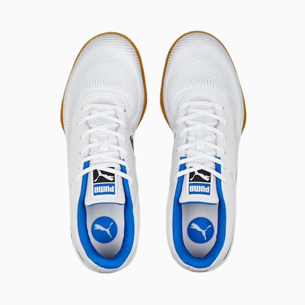 TRUCO IIl Unisex Indoor Sports Shoes, PUMA White-PUMA Black-PUMA Team Royal, extralarge-IND