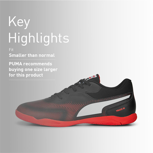 TRUCO IIl Indoor Sports Shoes, PUMA Black-PUMA Red, extralarge-IND