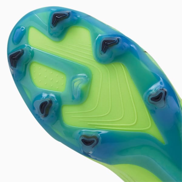Botines de fútbol ULTRA Ultimate FG/AG para mujer, Fizzy Light-Parisian Night-Blue Glimmer