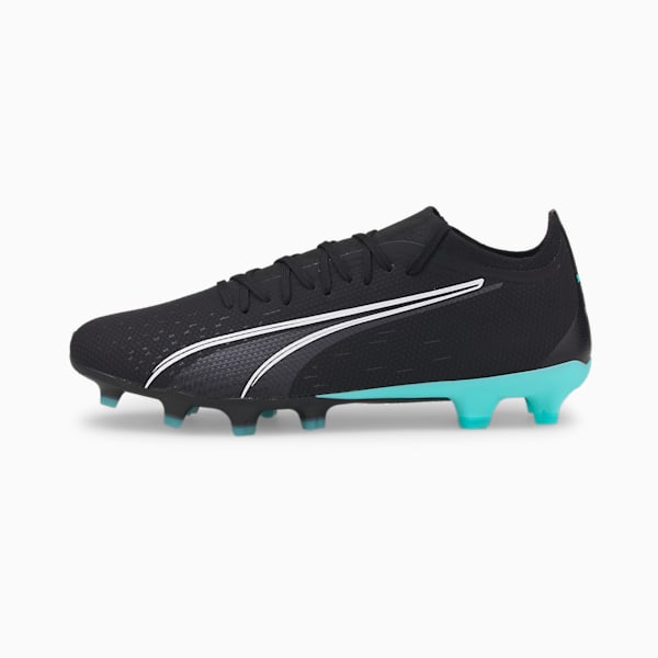Ultra Match FG/AG Football Boots Men, Puma Black-Puma White-Elektro Aqua, extralarge-GBR