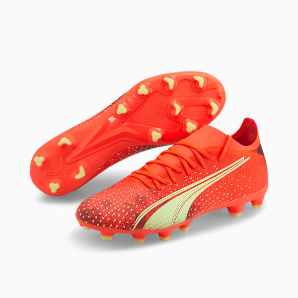 Ultra Match FG/AG Football Boots Men, Fiery Coral-Fizzy Light-Puma Black