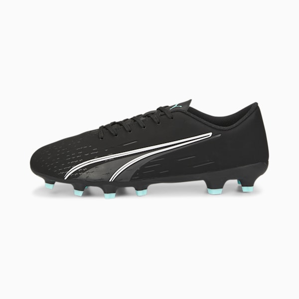 ULTRA PLAY FG/AG Football Boots Men, Puma Black-Puma White-Elektro Aqua, extralarge-AUS