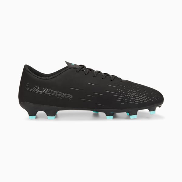 ULTRA PLAY FG/AG Football Boots Men, Puma Black-Puma White-Elektro Aqua, extralarge-IND