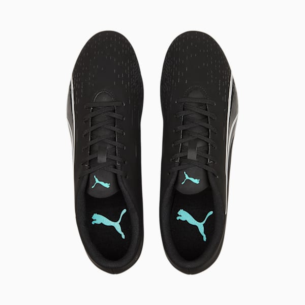 ULTRA PLAY FG/AG Football Boots Men, Puma Black-Puma White-Elektro Aqua, extralarge-IND