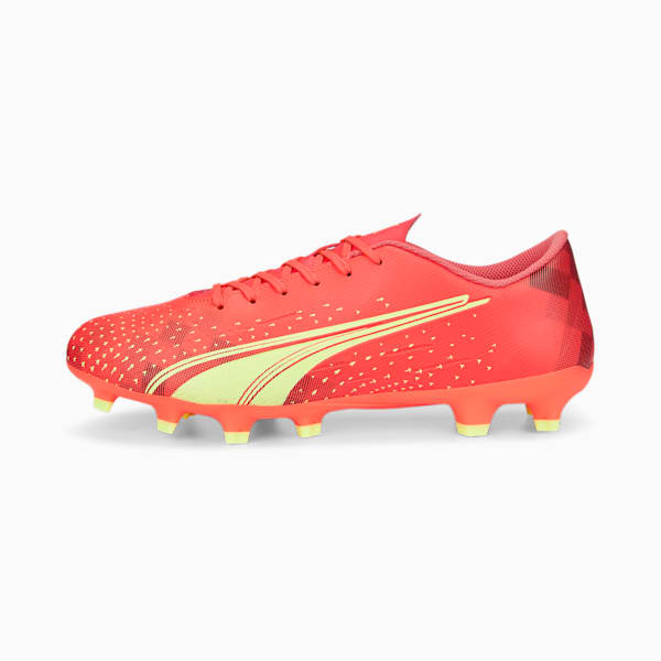 ULTRA PLAY FG/AG Football Boots Men, Fiery Coral-Fizzy Light-Puma Black, extralarge-IND