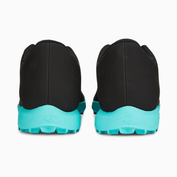 ULTRA PLAY Men's Football Turf Trainers, Puma Black-Puma White-Elektro Aqua, extralarge-IND