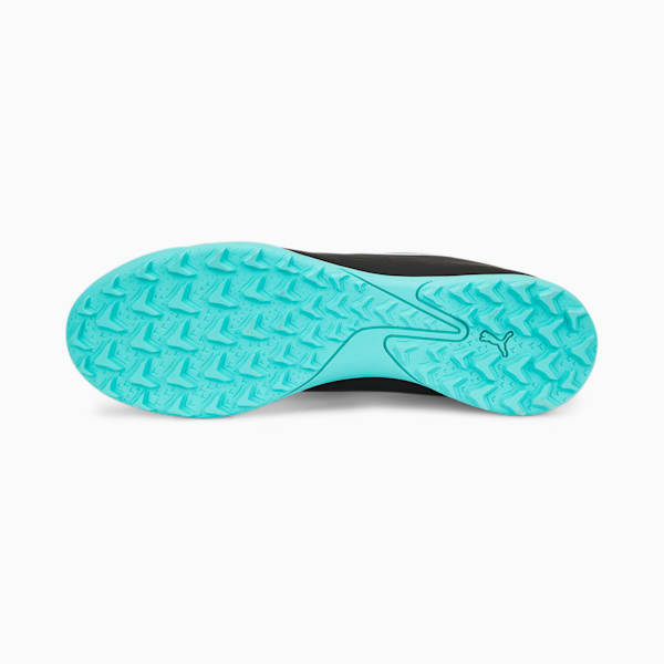 ULTRA PLAY Men's Football Turf Trainers, Puma Black-Puma White-Elektro Aqua, extralarge-IND