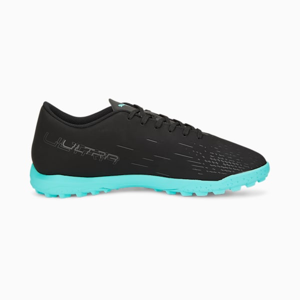 ULTRA PLAY Men's Football Turf Trainers, Puma Black-Puma White-Elektro Aqua, extralarge-IND