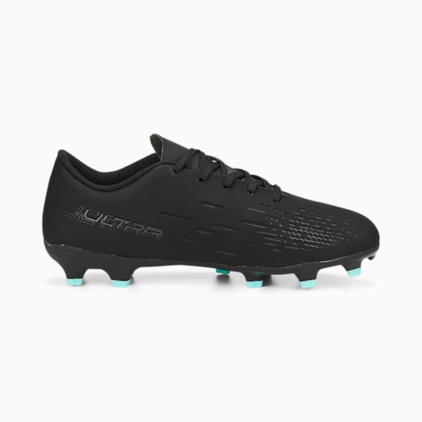 Ultra Play FG/AG Youth Football Boots, Puma Black-Puma White-Elektro Aqua, extralarge-AUS