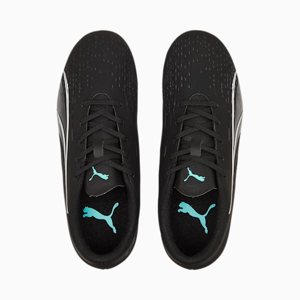 Ultra Play FG/AG Youth Football Boots, Puma Black-Puma White-Elektro Aqua, extralarge-IND