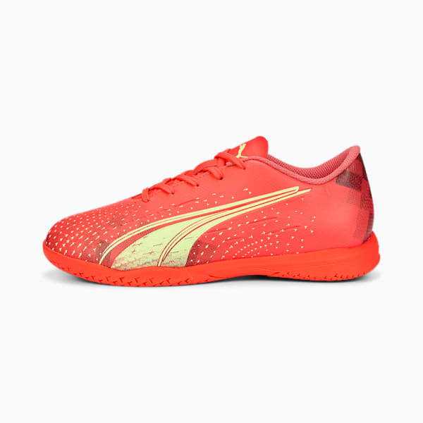 Ultra Play IT Football Boots Youth, Fiery Coral-Fizzy Light-Puma Black