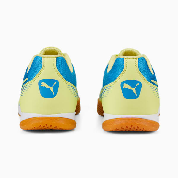 Pressing III Indoor Football Boots, Bleu Azur-Fresh Yellow-Puma White-Gum