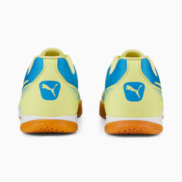 Pressing III Unisex Indoor Court Shoes, Bleu Azur-Fresh Yellow-Puma White-Gum, extralarge-IND