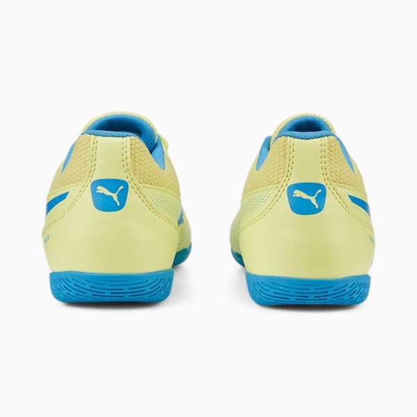 TRUCO III Youth Indoor Sports Shoes, Fresh Yellow-Bleu Azur-Puma White, extralarge-IND