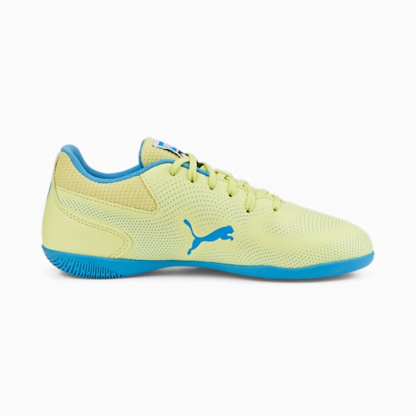 TRUCO III Youth Indoor Sports Shoes, Fresh Yellow-Bleu Azur-Puma White, extralarge-IND