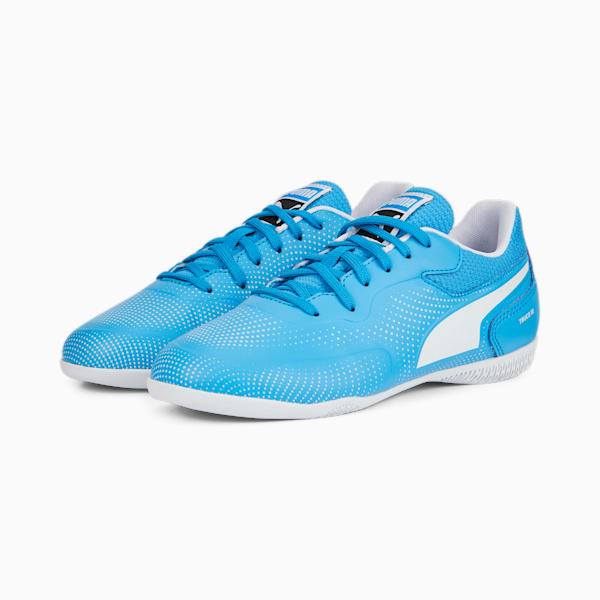 TRUCO III Youth Indoor Sports Shoes, Bleu Azur-Puma White, extralarge-IND