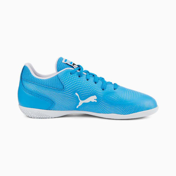 TRUCO III Youth Indoor Sports Shoes, Bleu Azur-Puma White, extralarge-IND