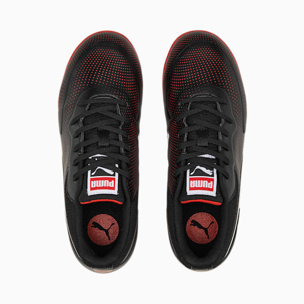 TRUCO III Youth Indoor Sports Shoes, PUMA Black-PUMA Red, extralarge-IND