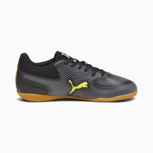 TRUCO III Youth Indoor Sports Shoes, PUMA Black-Yellow Blaze-PUMA White, extralarge-IND