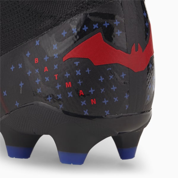 PUMA x BATMAN FUTURE 3.3 FG/AG Men's Soccer Cleats, Puma Black-High Risk Red-Surf The Web-Asphalt