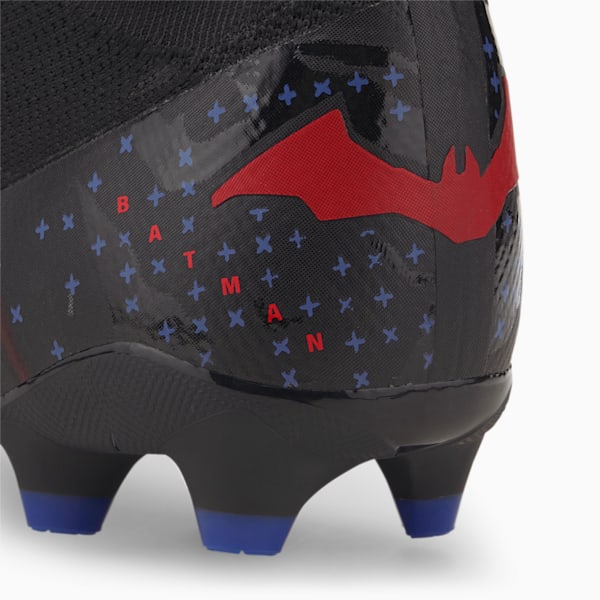 PUMA x BATMAN FUTURE 3.3 FG/AG Men's Soccer Cleats, Puma Black-High Risk Red-Surf The Web-Asphalt, extralarge