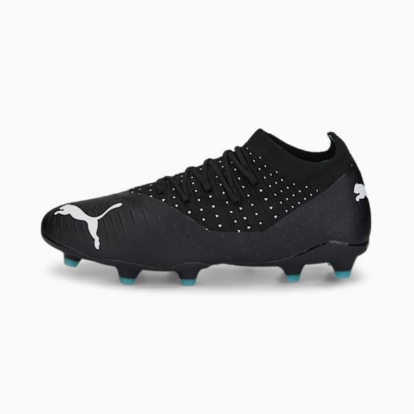 FUTURE 3.4 FG/AG Football Boots Men, Puma Black-Quarry-Elektro Aqua-Puma White, extralarge-IND