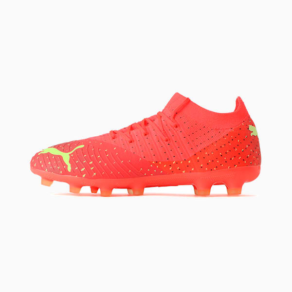 メンズ フューチャー 3.4 HG/AG サッカー スパイク, Fiery Coral-Fizzy Light-Puma Black-Salmon
