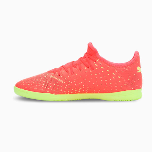 FUTURE 4.4 Men's Indoor Court Shoes, Fiery Coral-Fizzy Light-Puma Black-Salmon, extralarge-IND