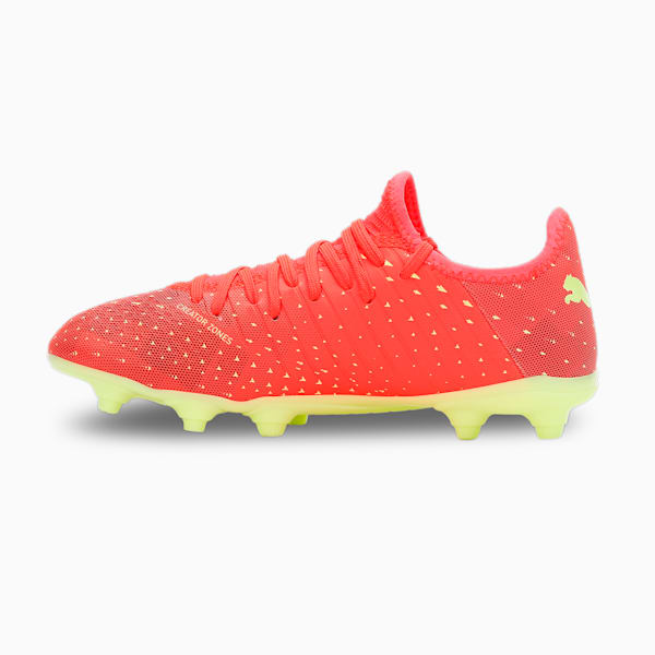 FUTURE 4.4 FG/AG Football Boots Youth, Fiery Coral-Fizzy Light-Puma Black-Salmon, extralarge-AUS
