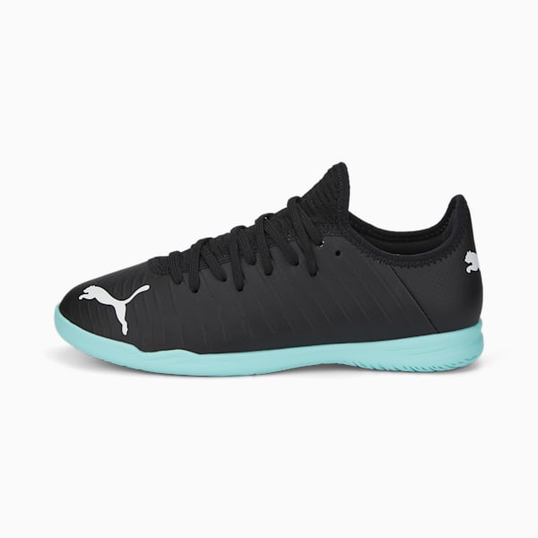 FUTURE 4.4 Youth Indoor Court Shoes, Puma Black-Puma White-Elektro Aqua, extralarge-IND