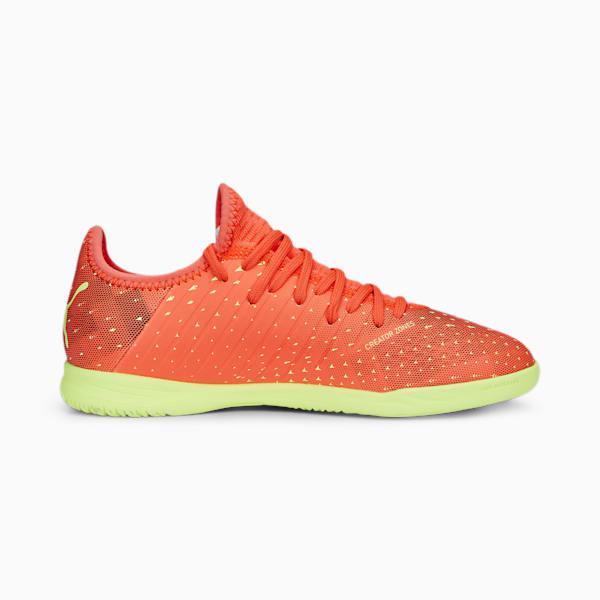 FUTURE 4.4 Youth Indoor Court Shoes, Fiery Coral-Fizzy Light-Puma Black-Salmon, extralarge-AUS