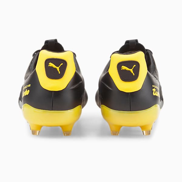 KING Platinum 21 Turbo FG/AG Men's Football Boots, Puma Black-Lemon Chrome