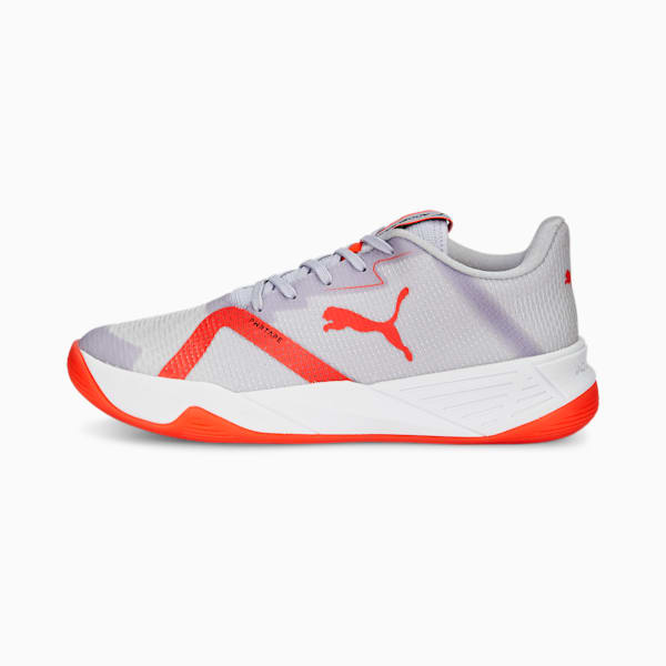 Accelerate Turbo Nitro II W+ Indoor Sports Shoes, Spring Lavender-Red Blast-PUMA White