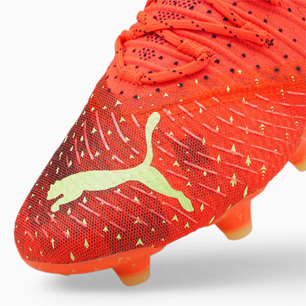 FUTURE 1.4 FG/AG Women's Soccer Cleats, Fiery Coral-Fizzy Light-Puma Black-Salmon, extralarge