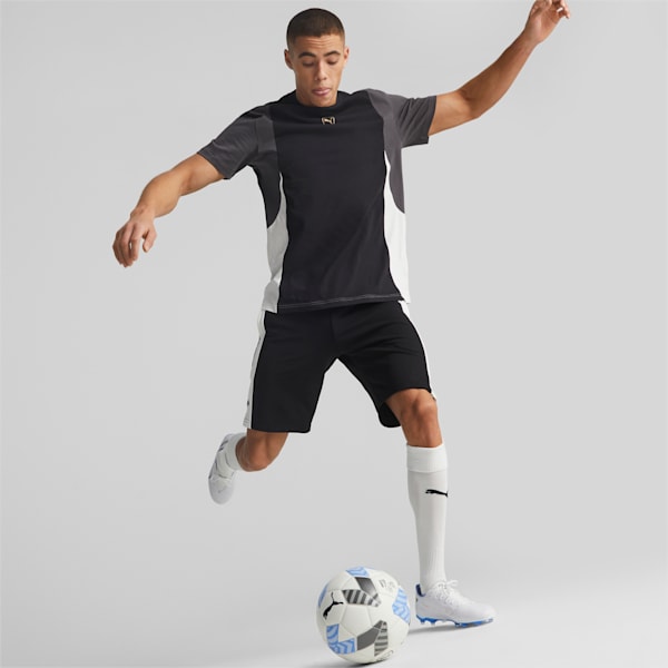 KING Pro FG/AG Football Boots, PUMA White-PUMA Black-Blue Glimmer-Ultra Orange, extralarge-GBR