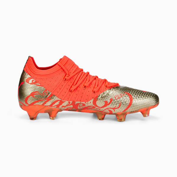 FUTURE 1.4 Neymar Jr FG/AG Football Boots Men, Fiery Coral-Gold