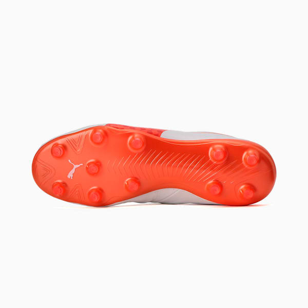 メンズ プーマ キング プラチナム 21 ラリー FG/AG サッカー スパイク, Puma White-Nrgy Red-Puma Black