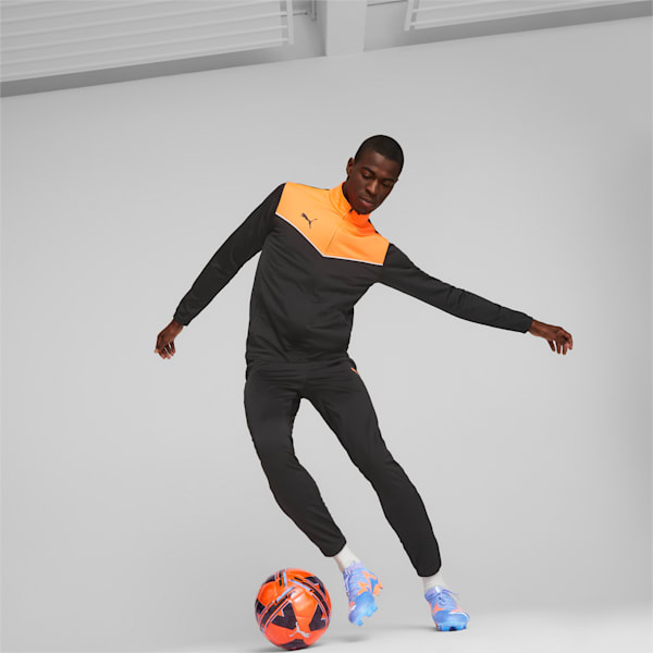FUTURE ULTIMATE FG/AG Football Boots, Blue Glimmer-PUMA White-Ultra Orange