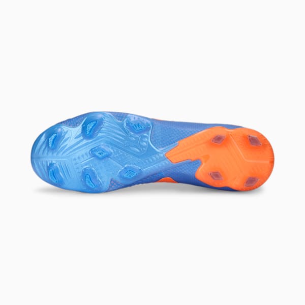 FUTURE ULTIMATE FG/AG Soccer Cleats, Blue Glimmer-PUMA White-Ultra Orange, extralarge-IND